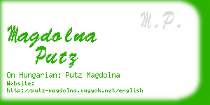 magdolna putz business card